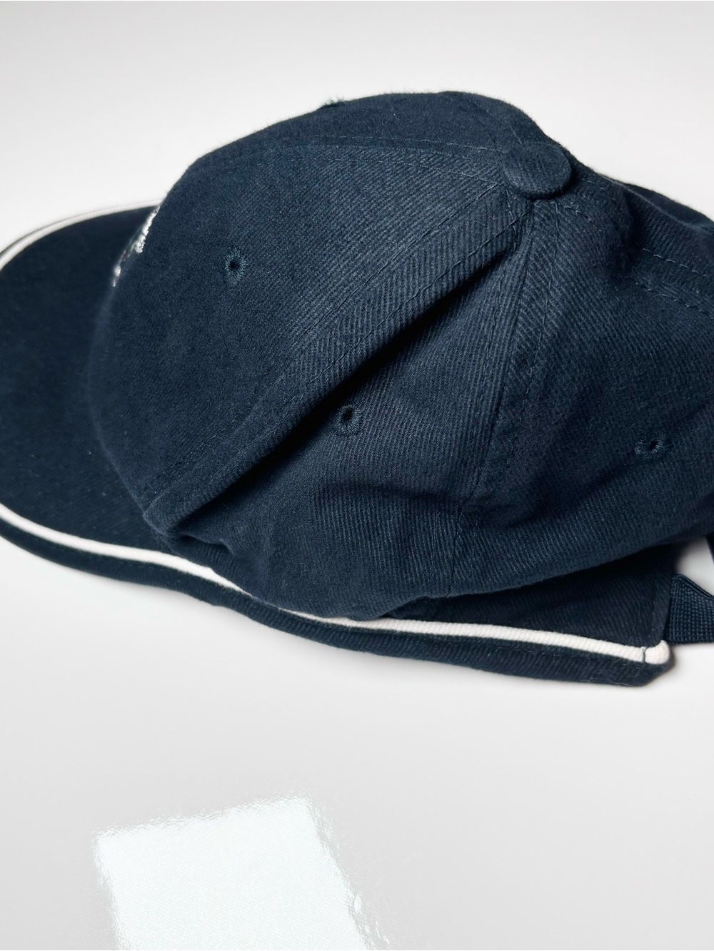 Vintage St Andrews Scotland Golf Hat Cap Navy Blue Thistle Emblem Sandwich Brim - Picture 2 of 6